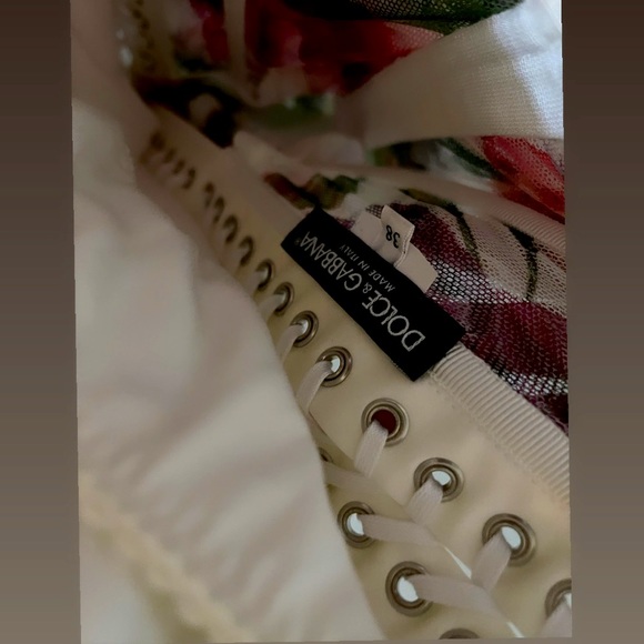 Dolce & Gabbana Lace Up Floral Dress - Picture 5 of 7